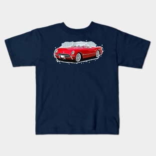 Retro American Classic 1953 Corvette Kids T-Shirt